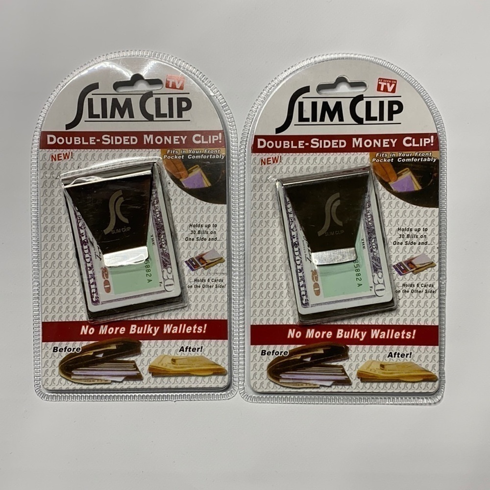 Slim Clip Double Sided Money Clip Bundle (2)